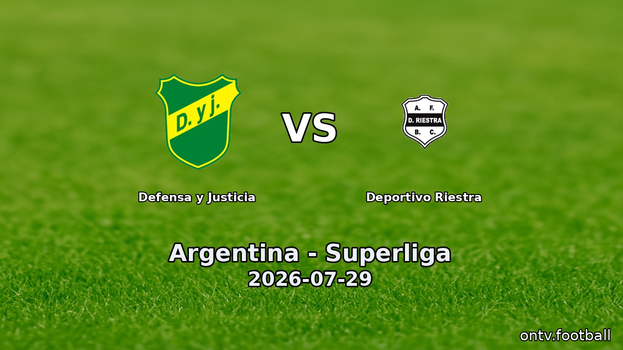 Defensa y Justicia vs Deportivo Riestra