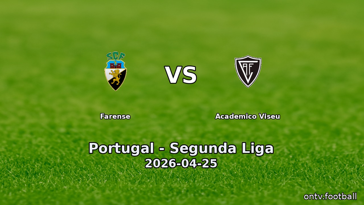 Farense vs Academico Viseu