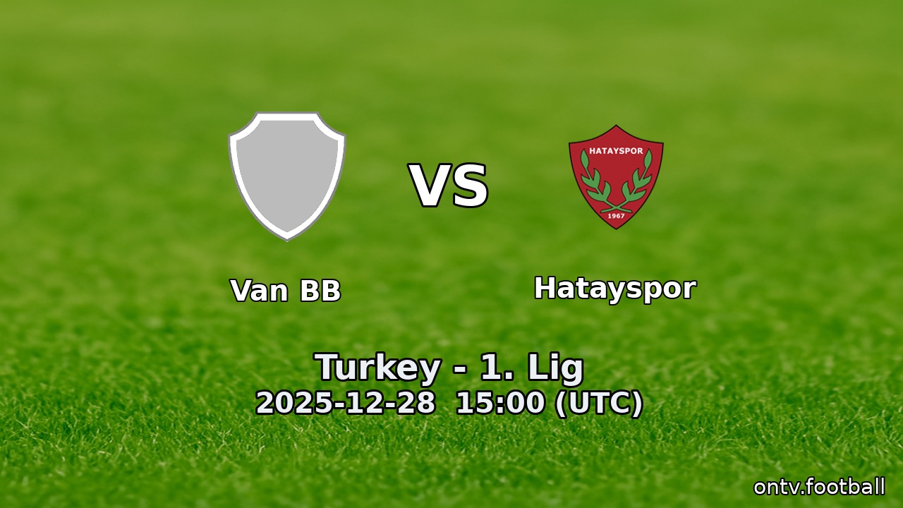Van BB vs Hatayspor