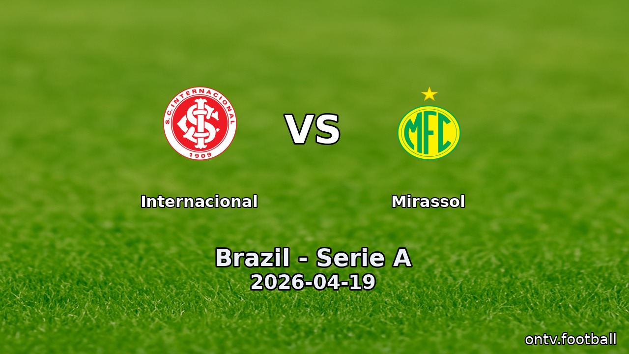 Internacional vs Mirassol