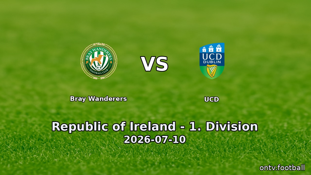 Bray Wanderers vs UCD
