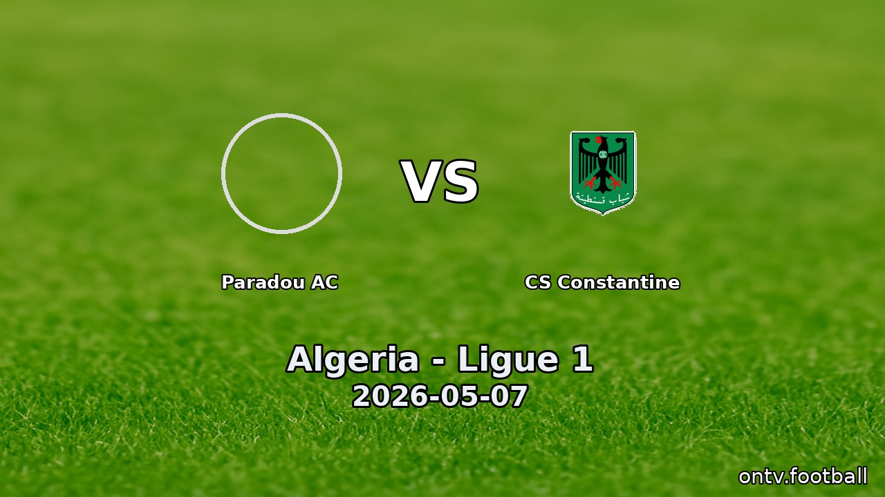 Paradou AC vs CS Constantine