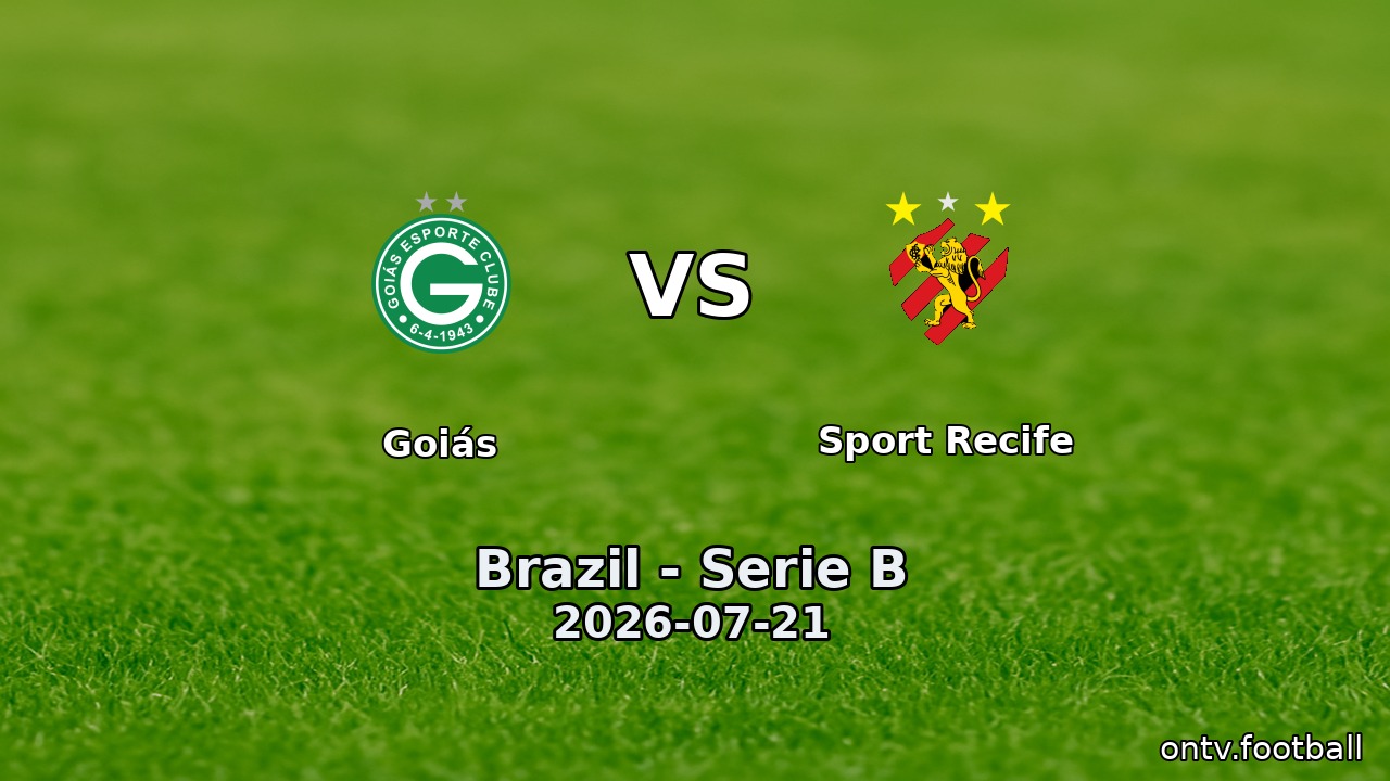 Goiás vs Sport Recife