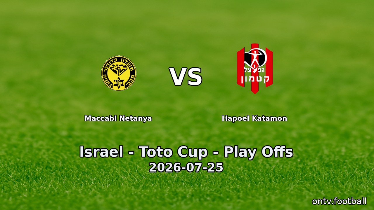 Maccabi Netanya vs Hapoel Katamon