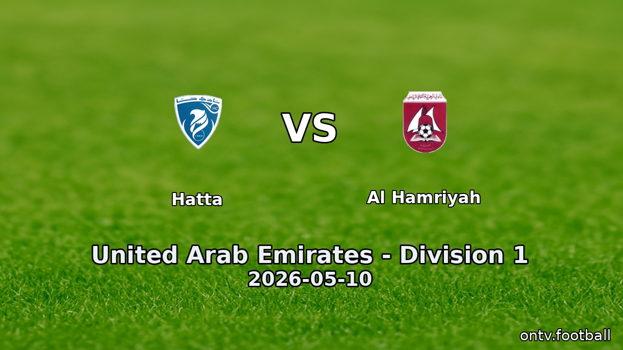 Hatta vs Al Hamriyah