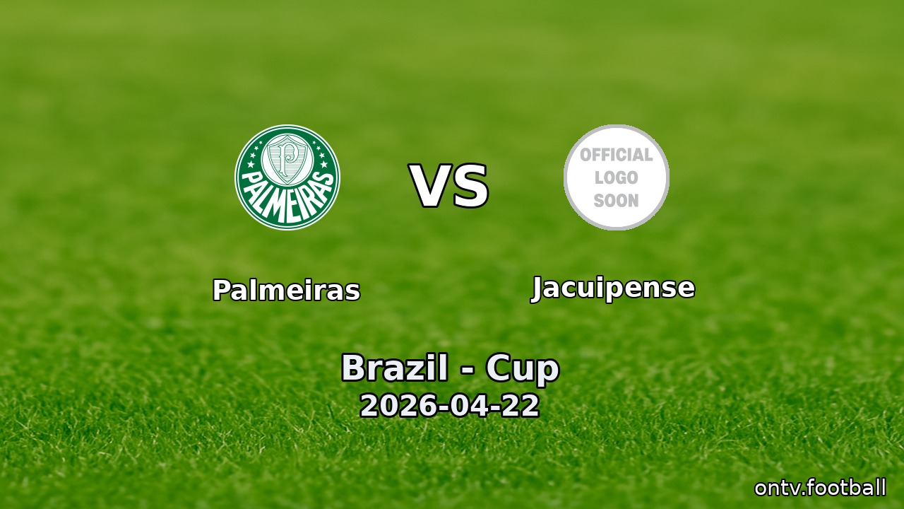 Palmeiras vs Jacuipense