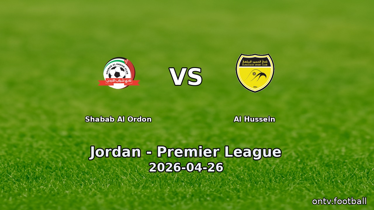 Shabab Al Ordon vs Al Hussein