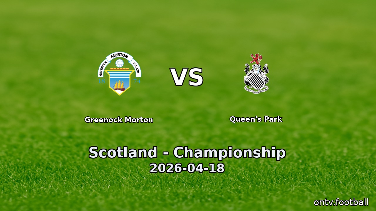 Greenock Morton vs Queen's Park