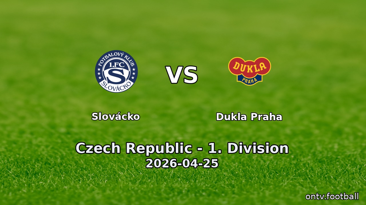 Slovácko vs Dukla Praha