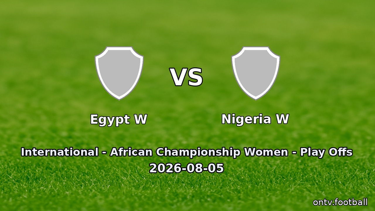 Egypt W vs Nigeria W