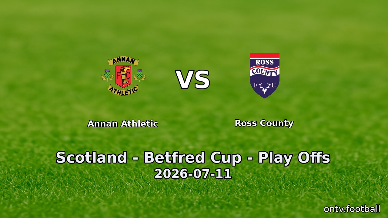 Annan Athletic vs Ross County
