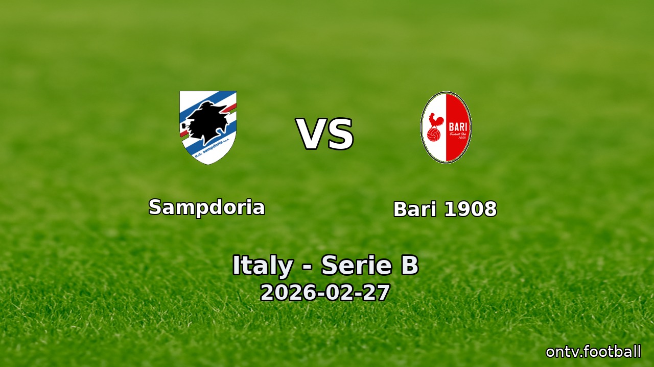 Sampdoria vs Bari 1908
