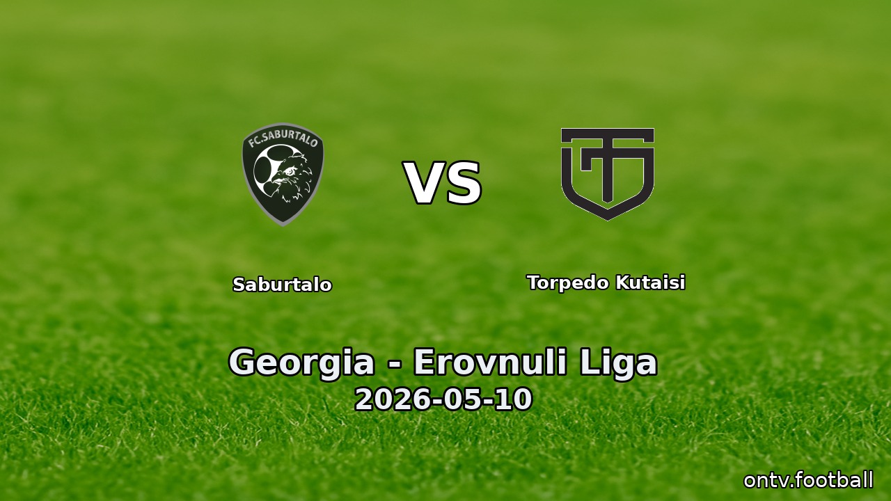 Saburtalo vs Torpedo Kutaisi
