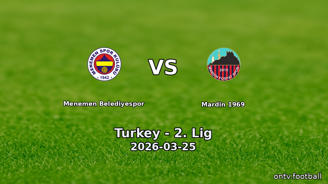 Menemen Belediyespor vs Mardin 1969