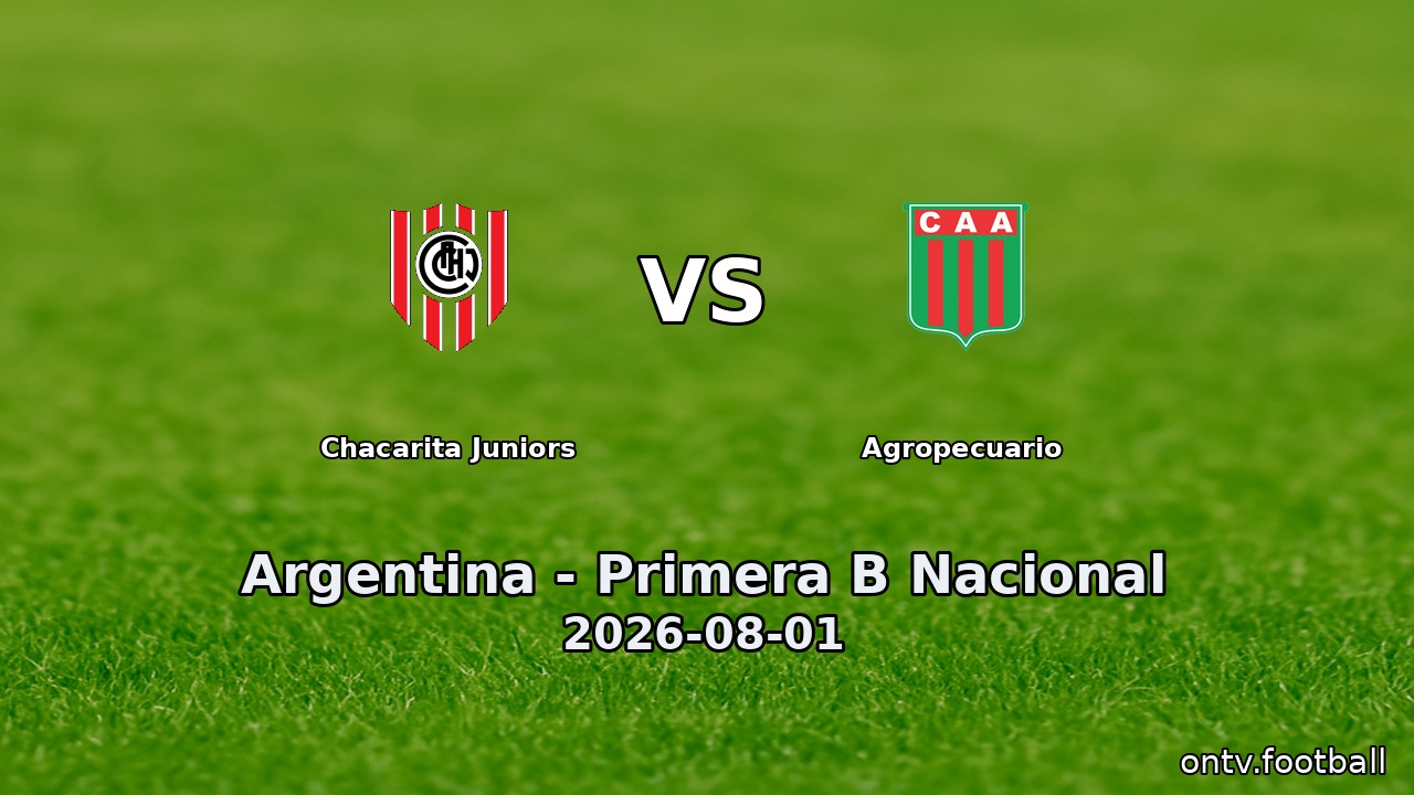 Chacarita Juniors vs Agropecuario