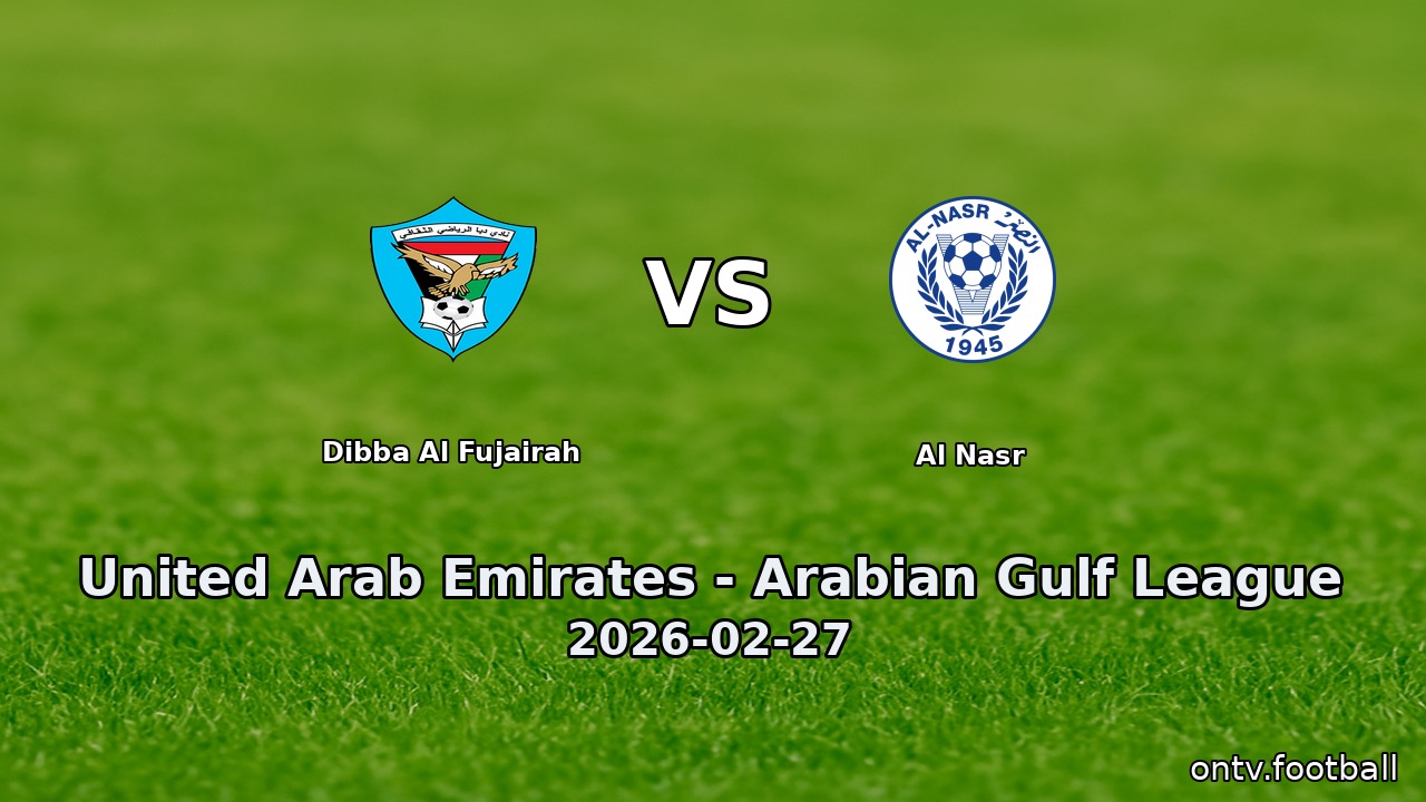 Dibba Al Fujairah vs Al Nasr