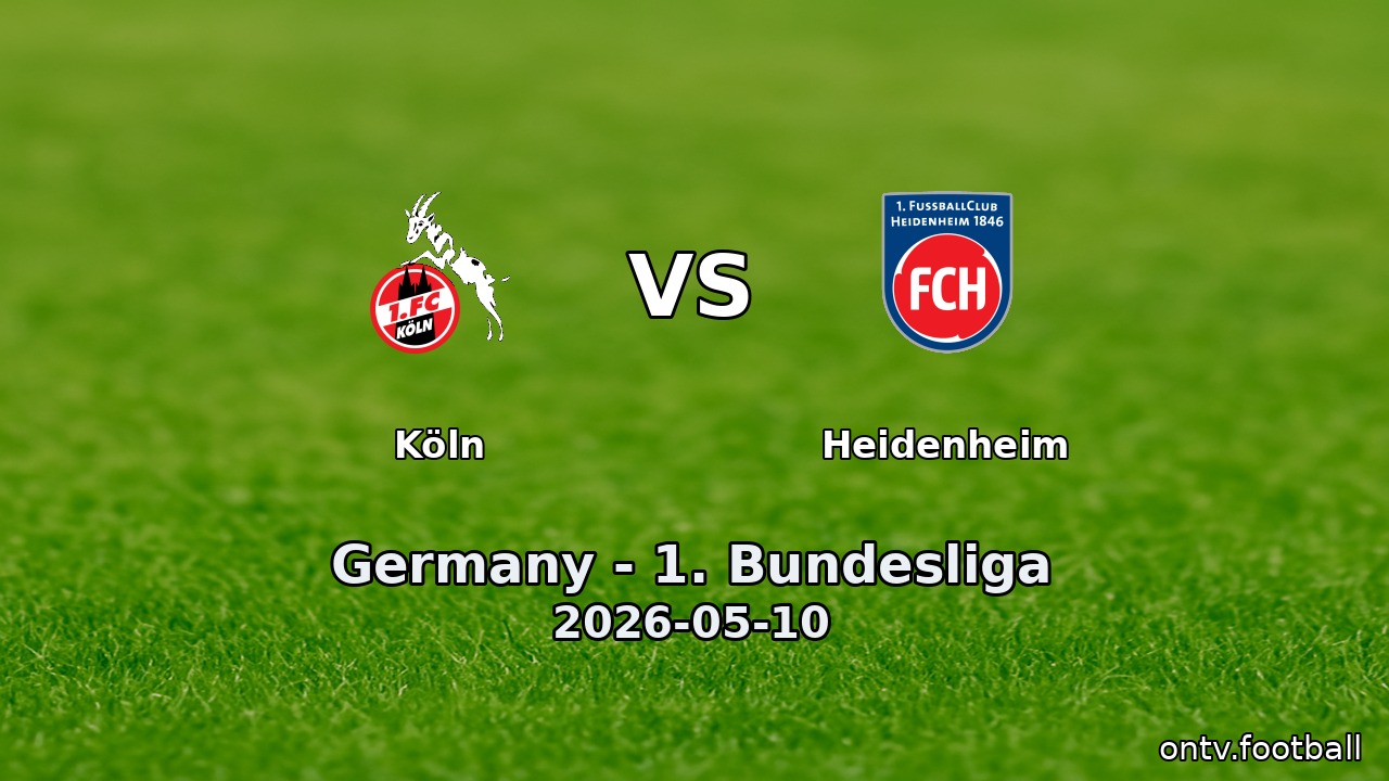Köln vs Heidenheim