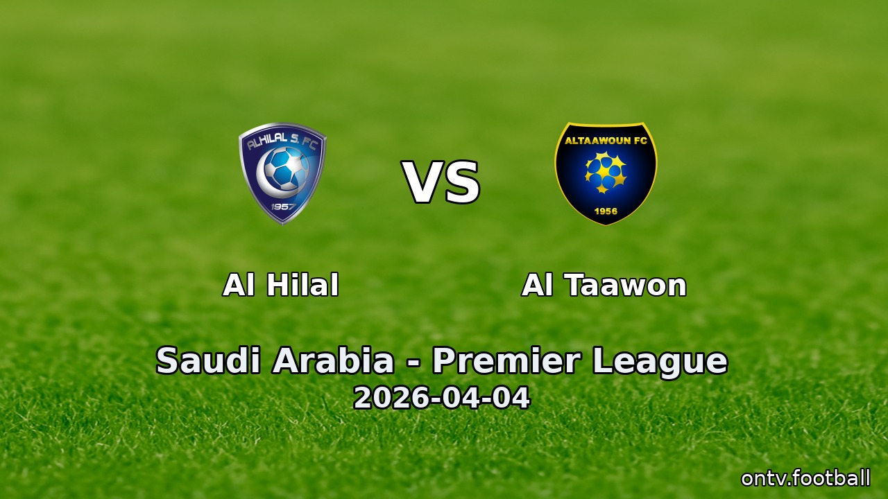 Al Hilal vs Al Taawon
