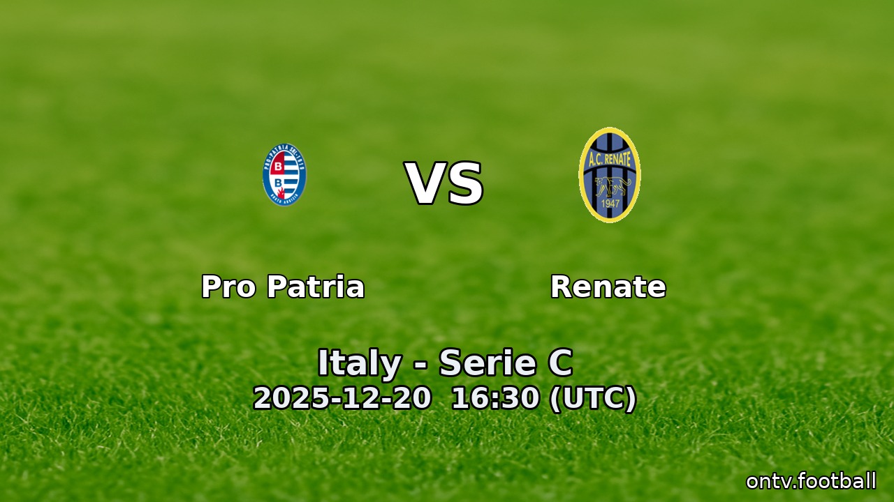 Pro Patria vs Renate