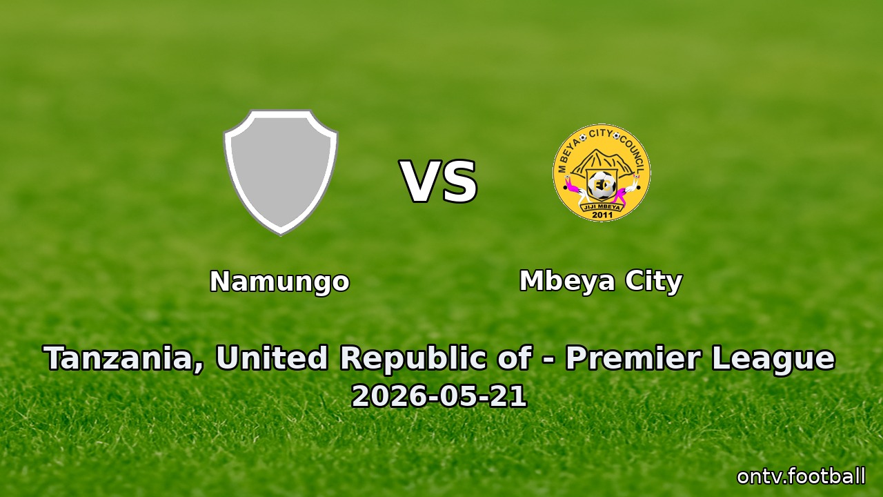 Namungo vs Mbeya City