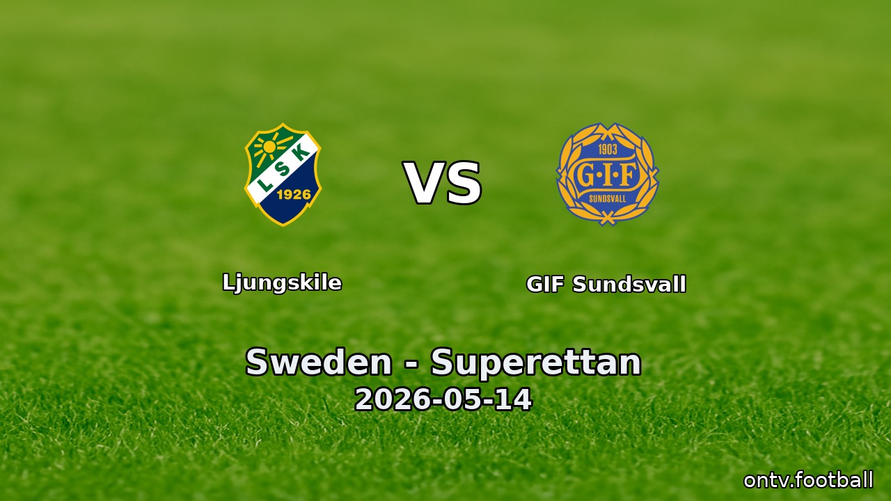 Ljungskile vs GIF Sundsvall