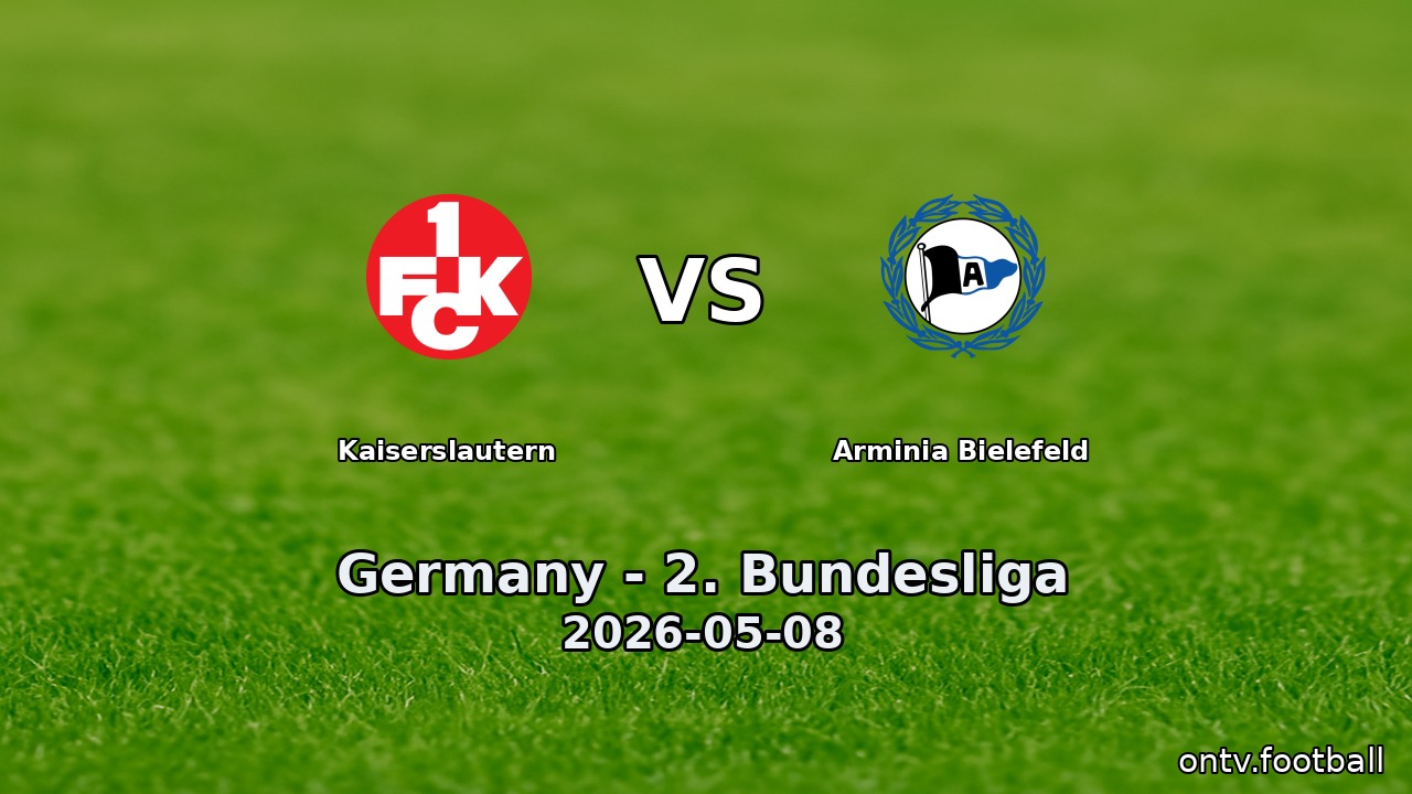Kaiserslautern vs Arminia Bielefeld