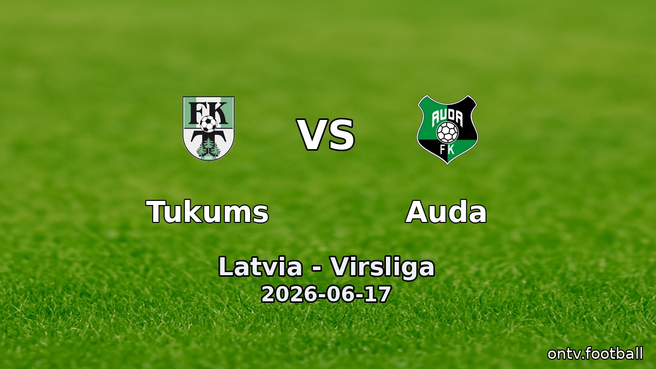 Tukums vs Auda