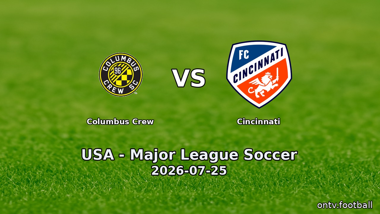 Columbus Crew vs Cincinnati