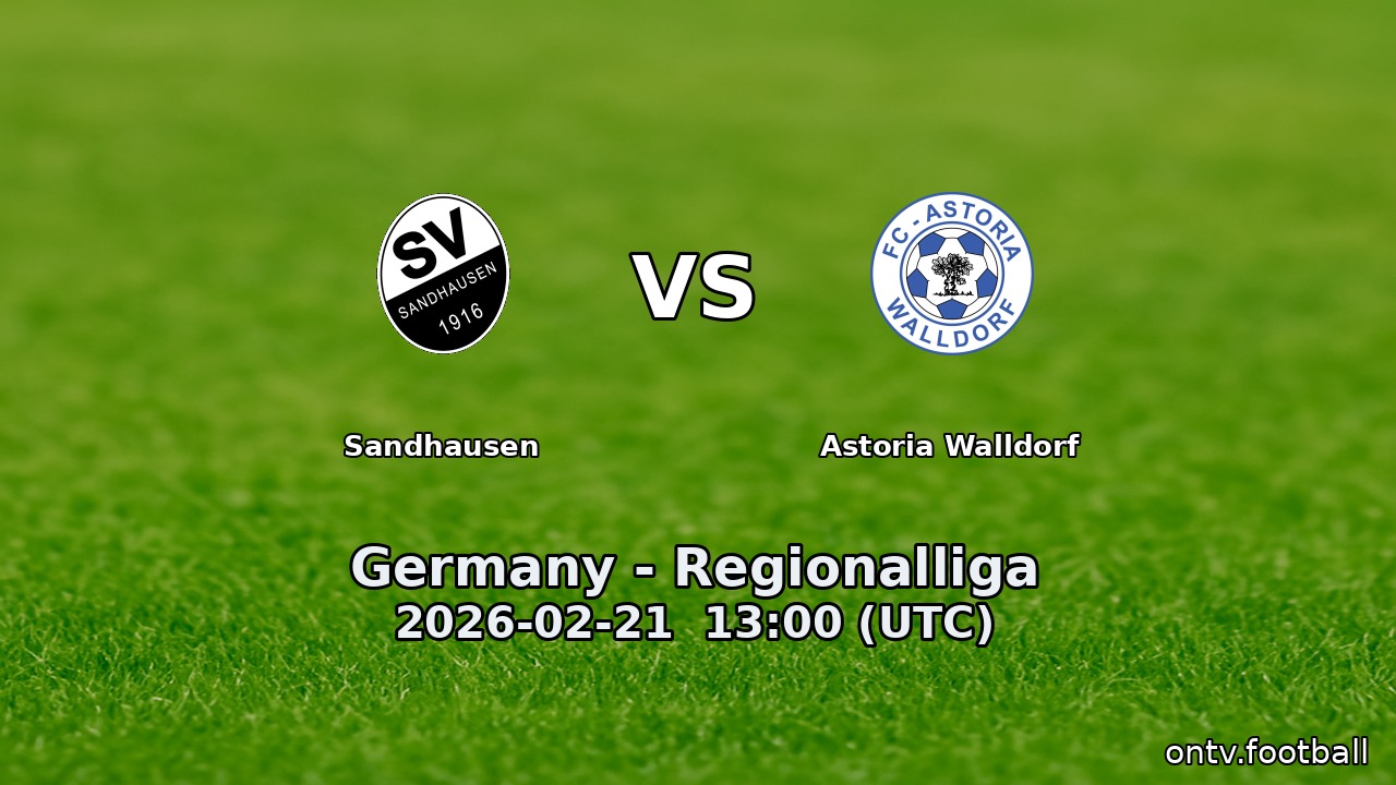 Sandhausen vs Astoria Walldorf