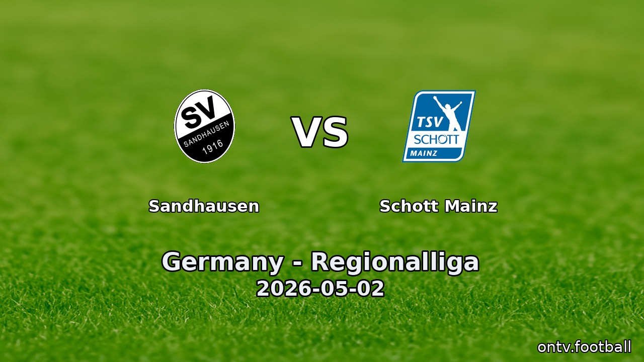 Sandhausen vs Schott Mainz