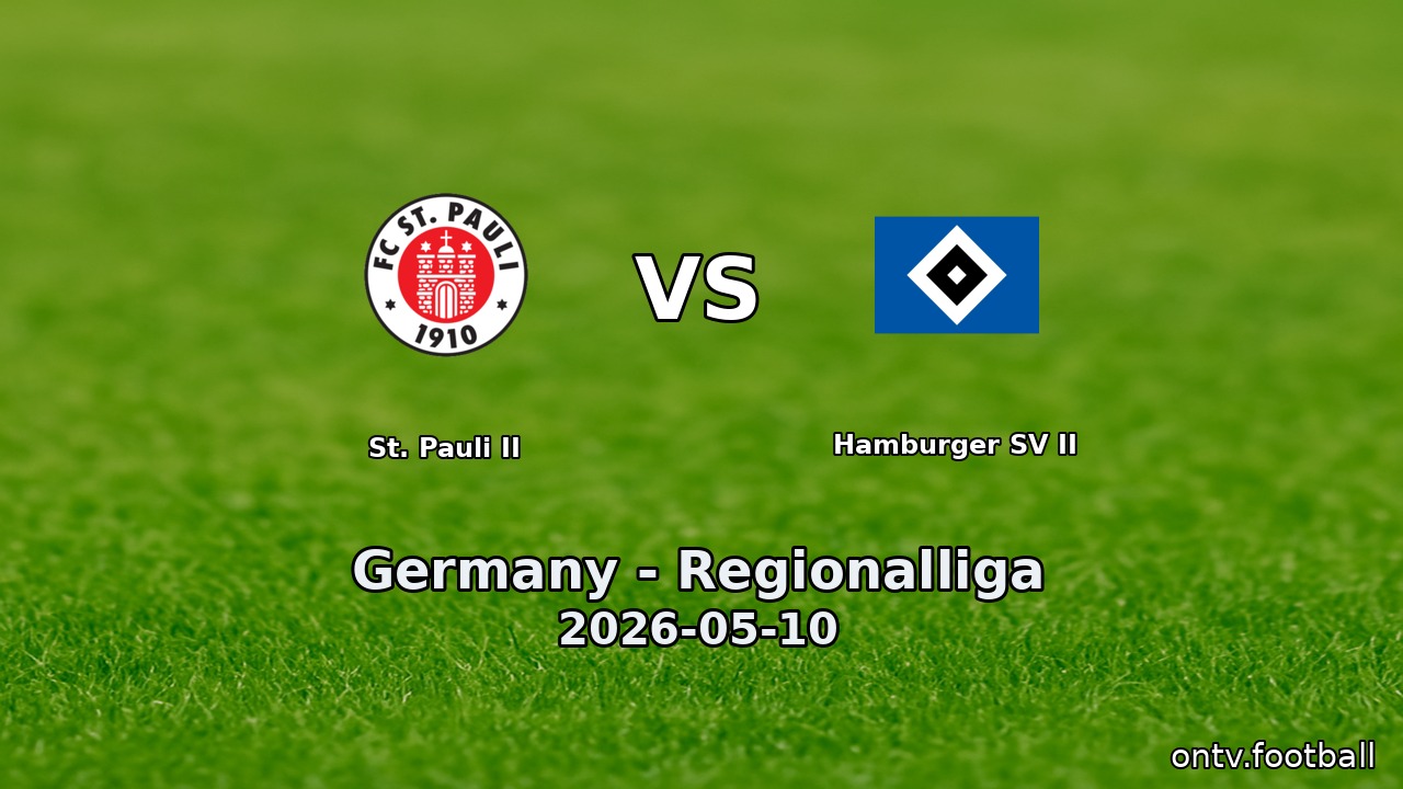 St. Pauli II vs Hamburger SV II