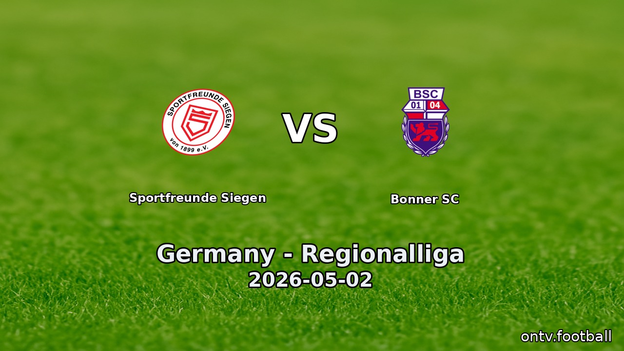 Sportfreunde Siegen vs Bonner SC