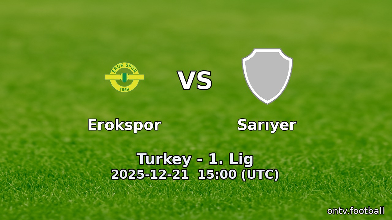 Erokspor vs Sarıyer