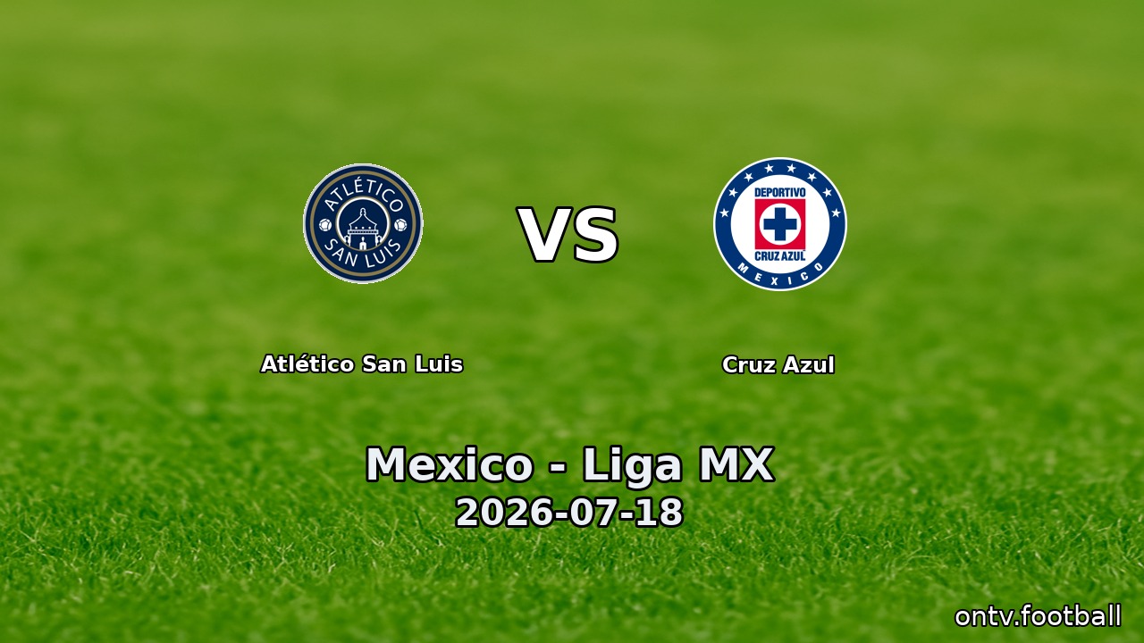 Atlético San Luis vs Cruz Azul