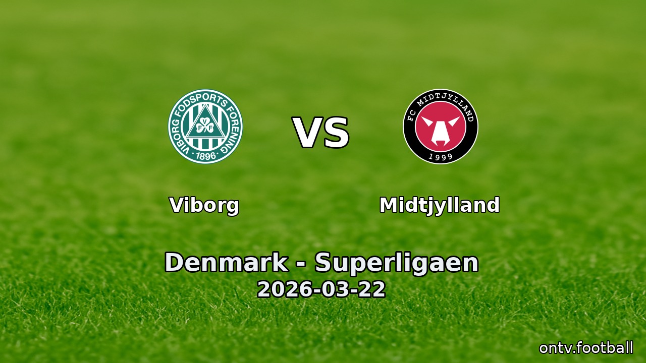 Viborg vs Midtjylland