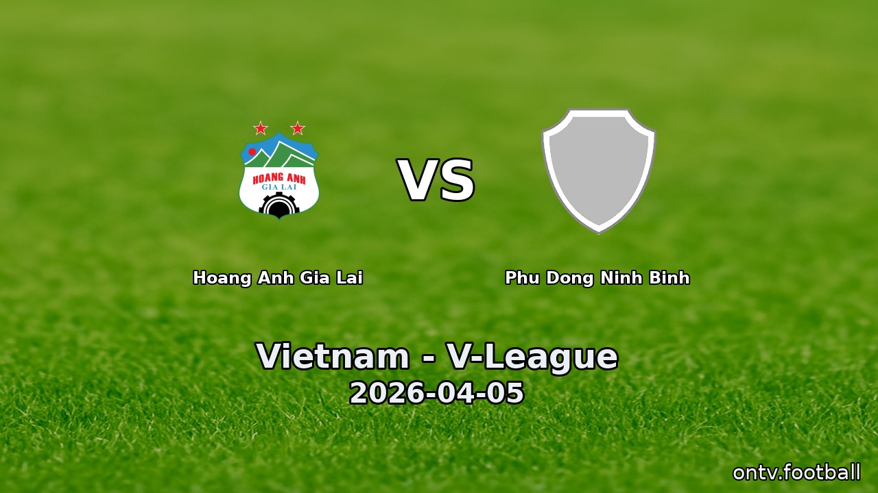 Hoang Anh Gia Lai vs Phu Dong Ninh Binh