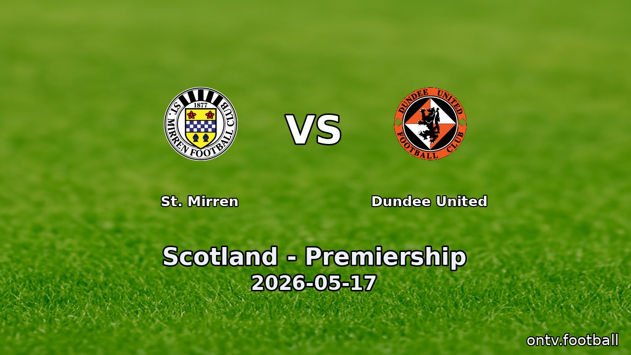 St. Mirren vs Dundee United