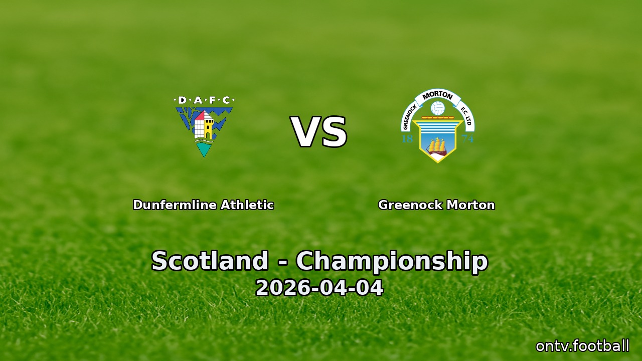 Dunfermline Athletic vs Greenock Morton