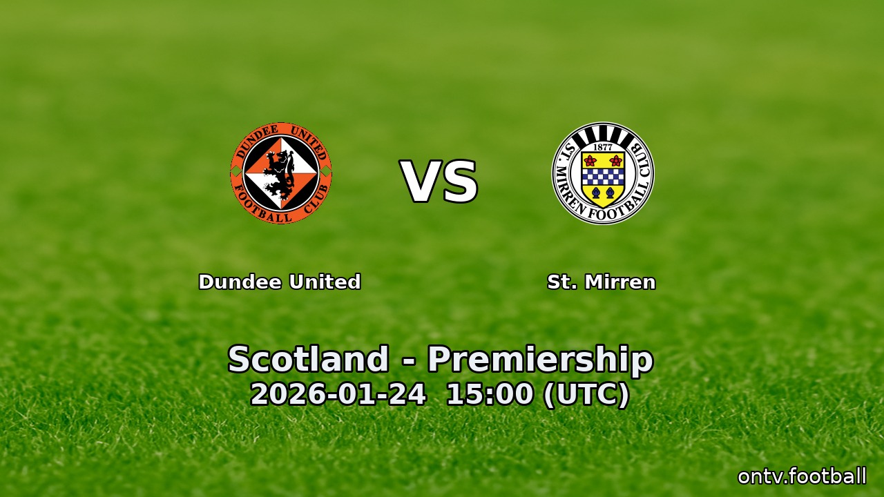 Dundee United vs St. Mirren