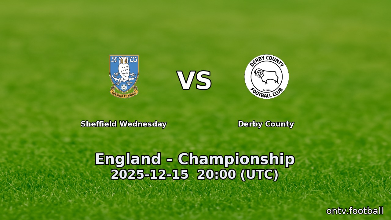 Sheffield Wednesday vs Derby County
