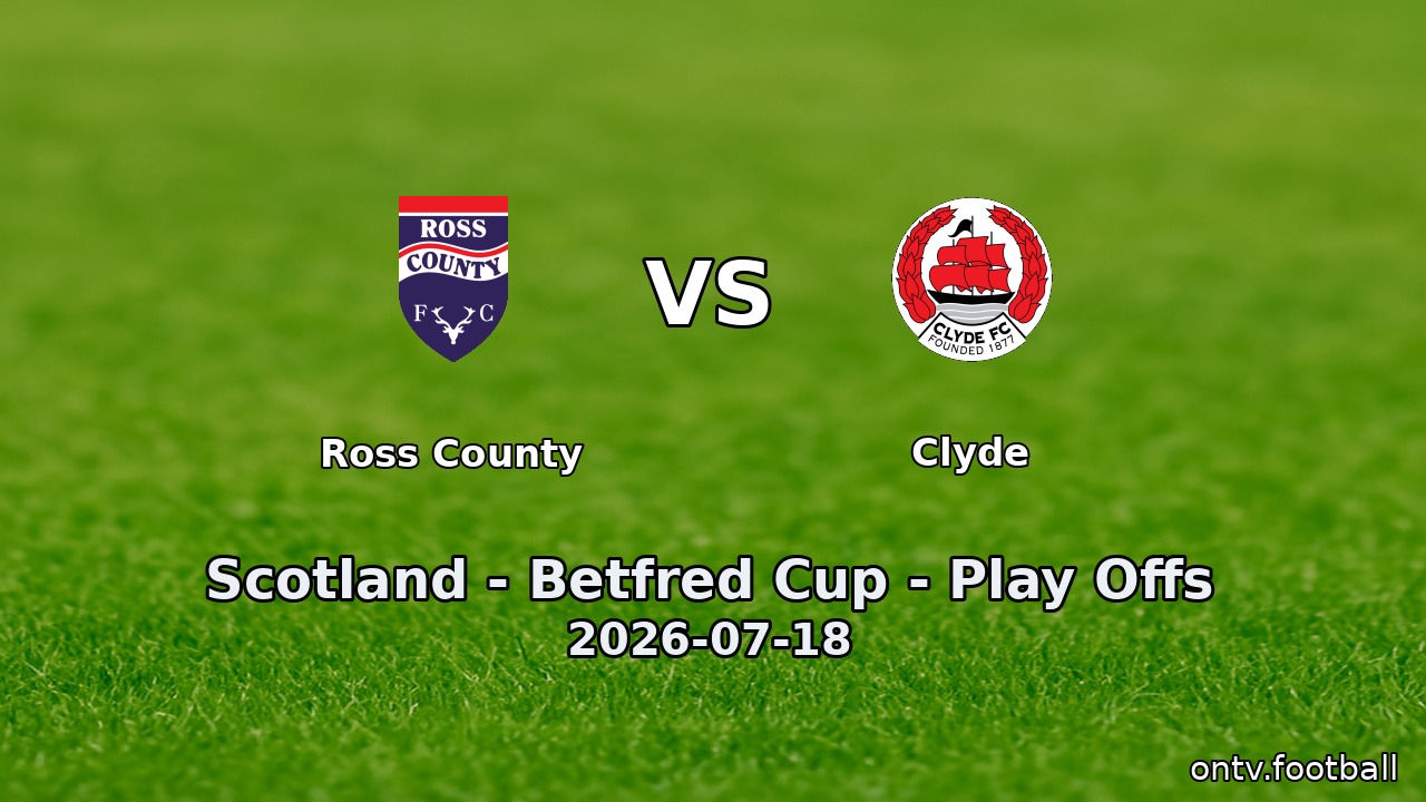 Ross County vs Clyde