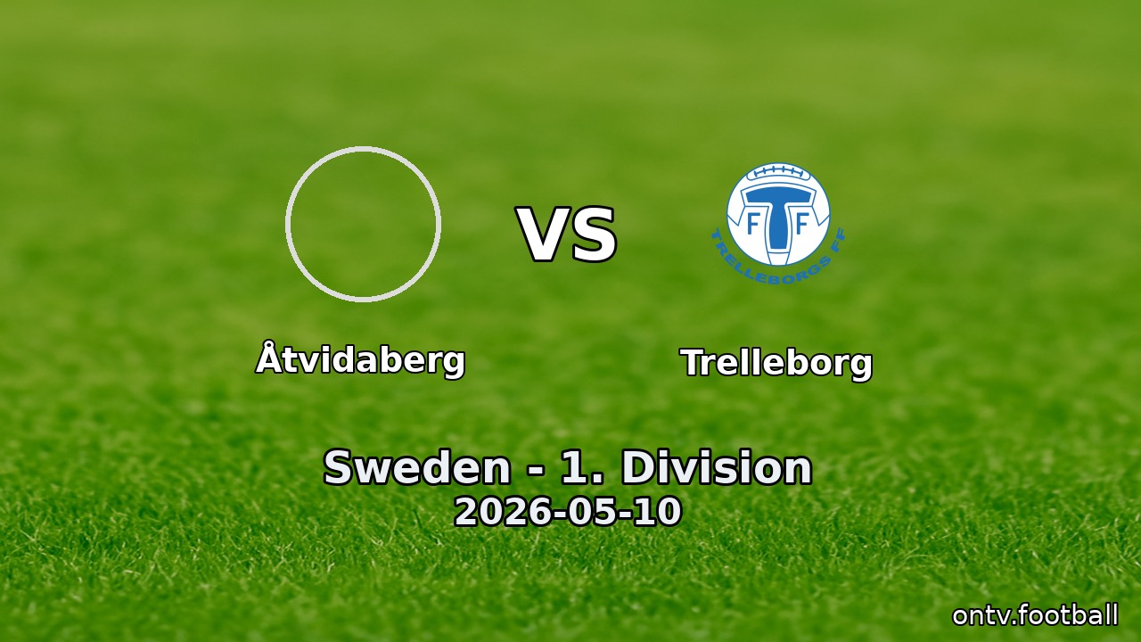 Åtvidaberg vs Trelleborg