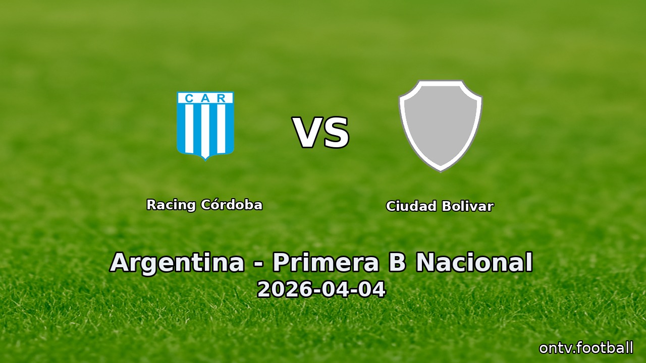 Racing Córdoba vs Ciudad Bolivar