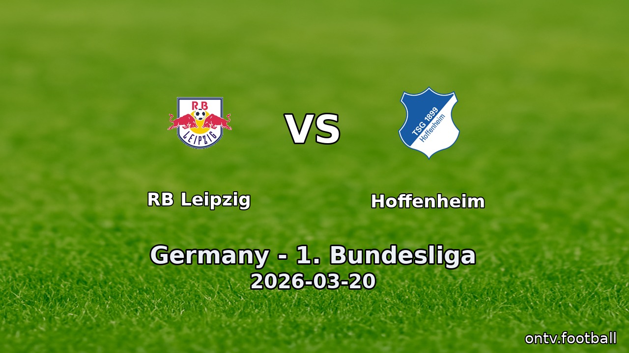 RB Leipzig vs Hoffenheim