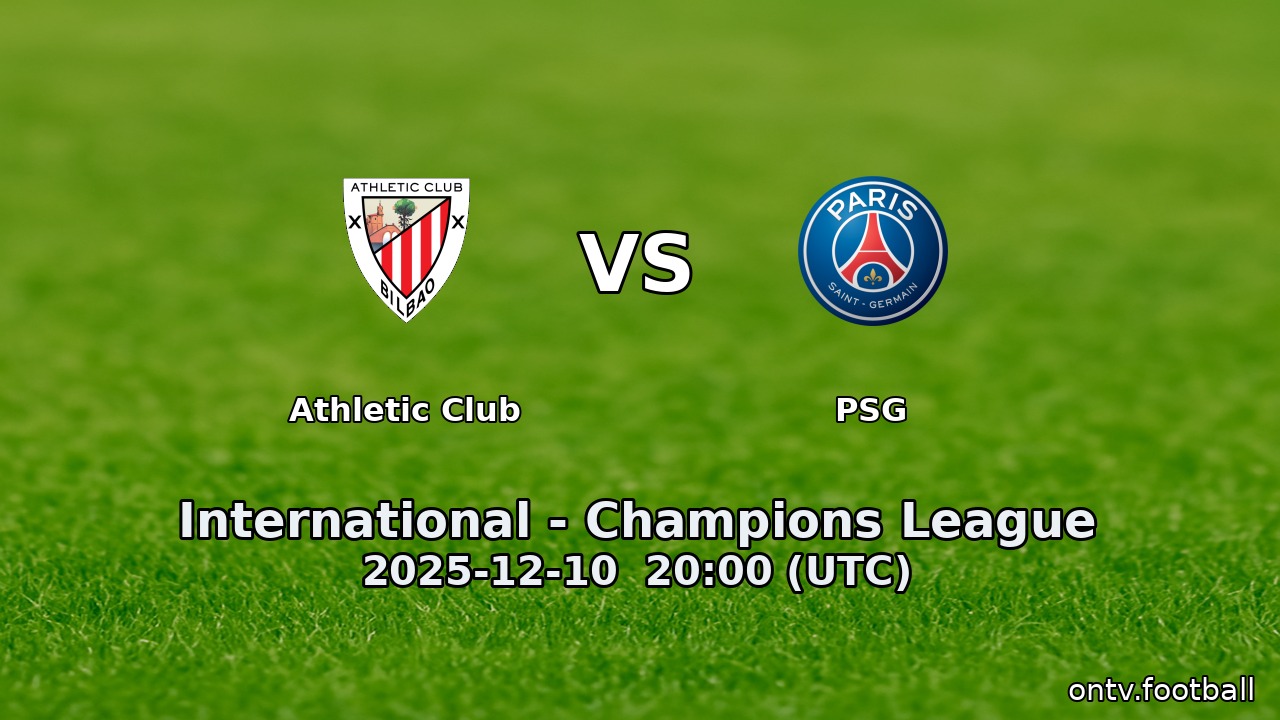 Athletic Club vs PSG