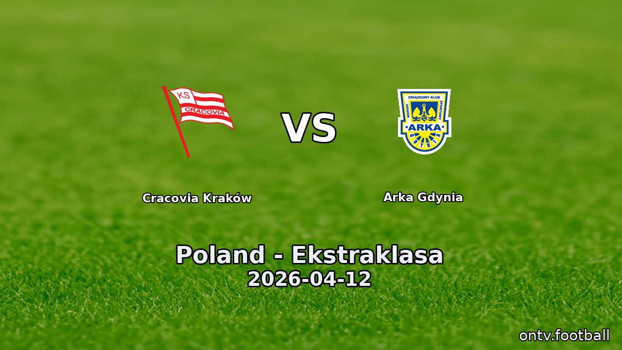 Cracovia Kraków vs Arka Gdynia