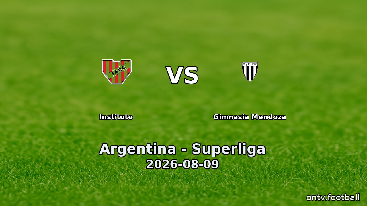 Instituto vs Gimnasia Mendoza