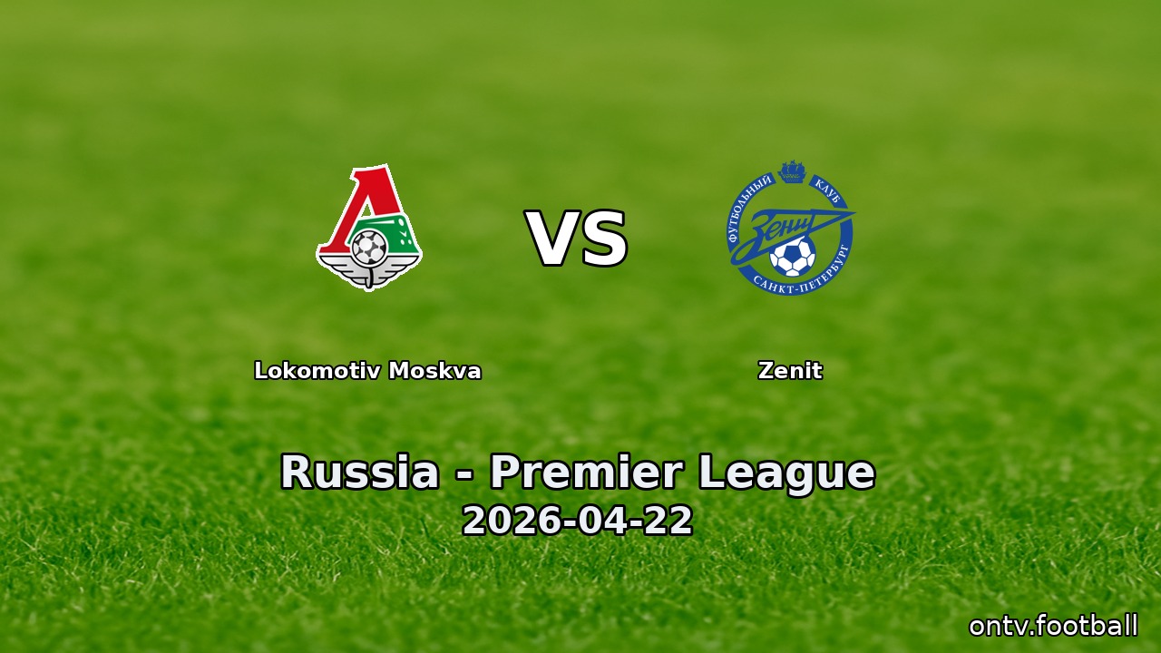 Lokomotiv Moskva vs Zenit