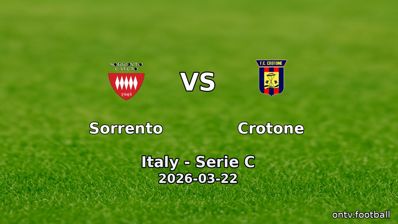 Sorrento vs Crotone