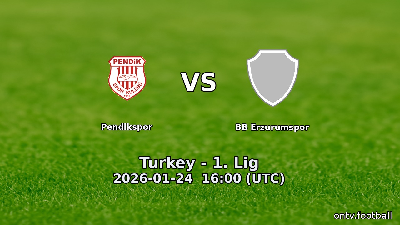 Pendikspor vs BB Erzurumspor